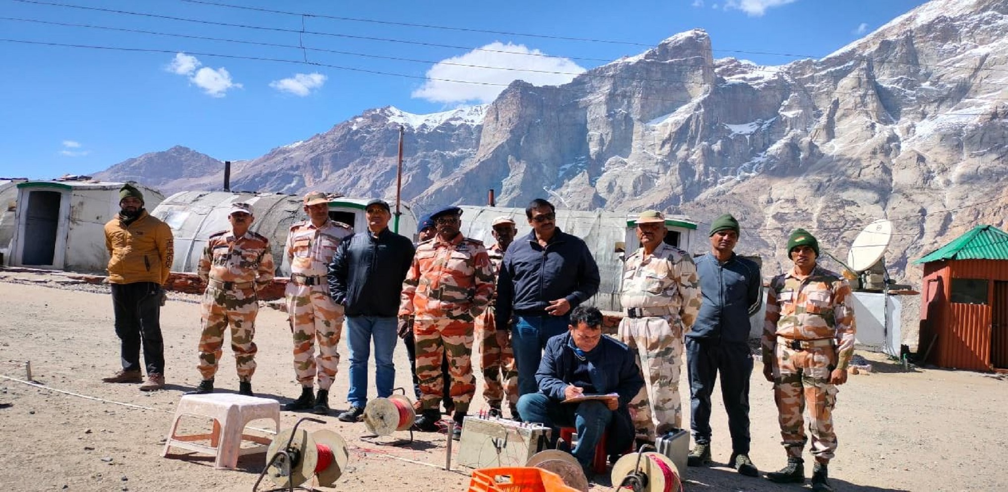 Officers from Central Ground Water Board carried out Geophysical survey at ITBP post, Shiplila, Kinnaur district, Himachal Pradesh